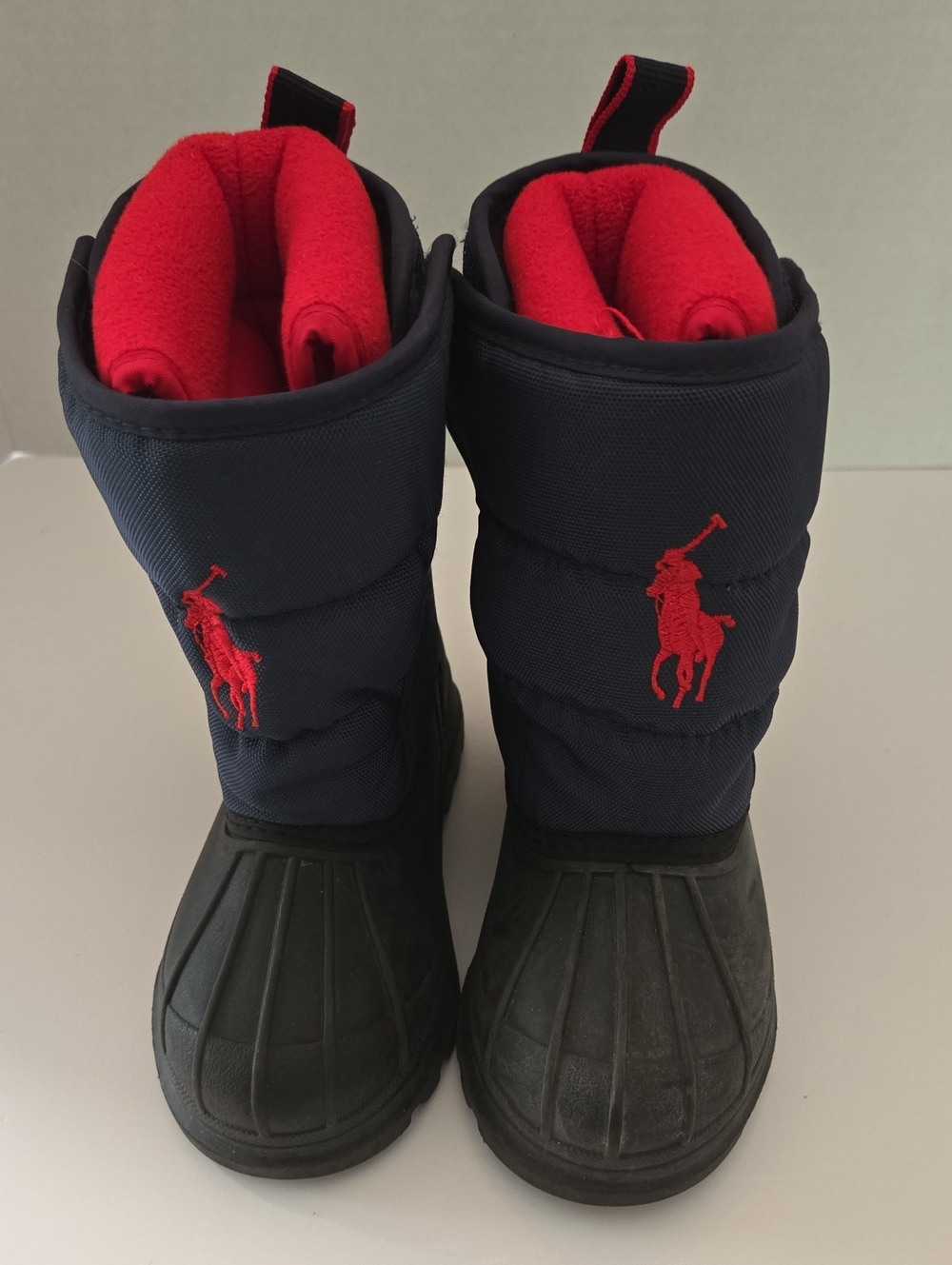 Ralph Lauren Navy and Red Children's Winter Snow Boots